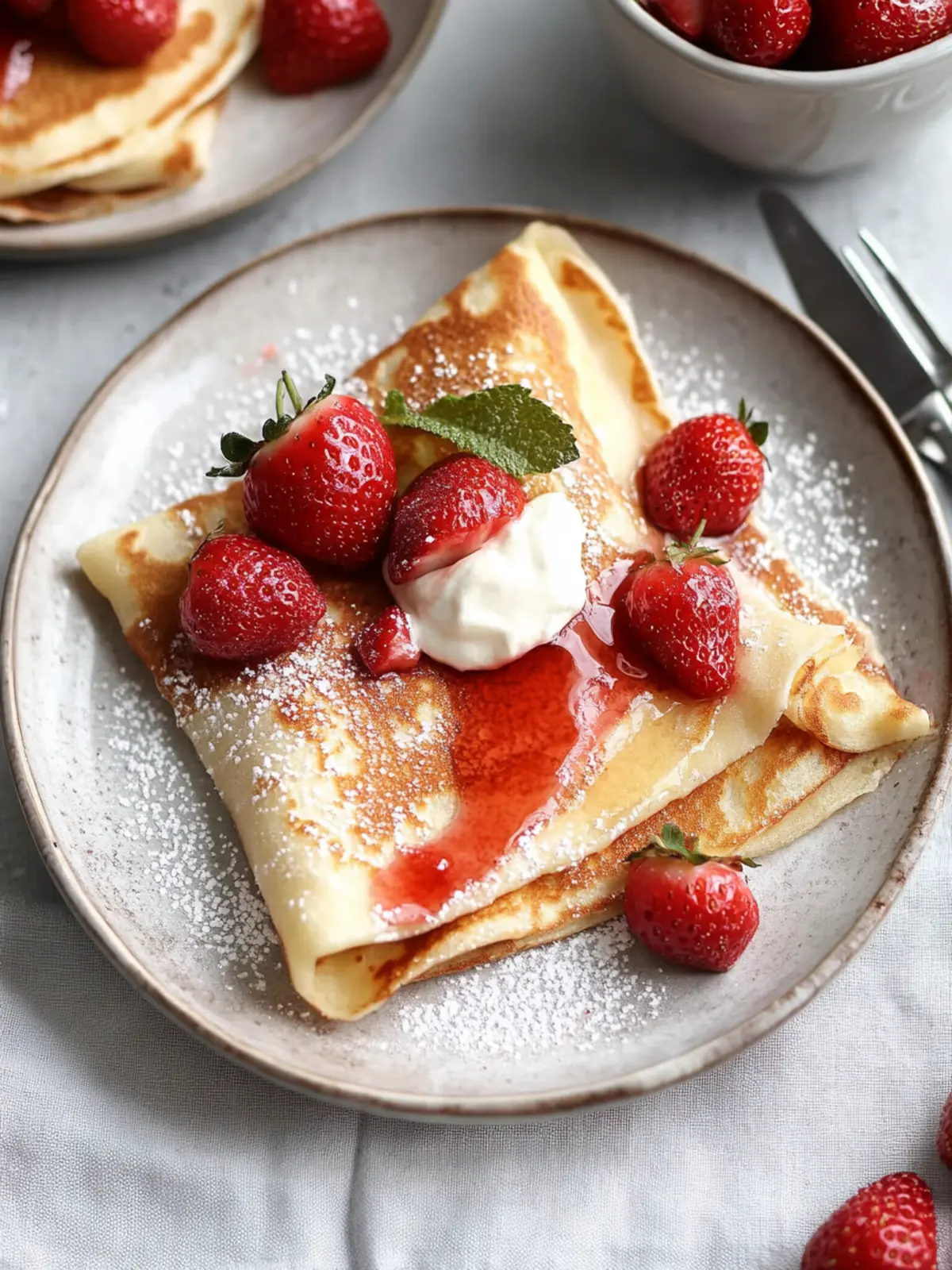 Strawberry Crepes