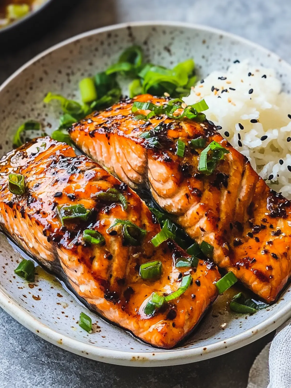 Miso Garlic Butter Salmon