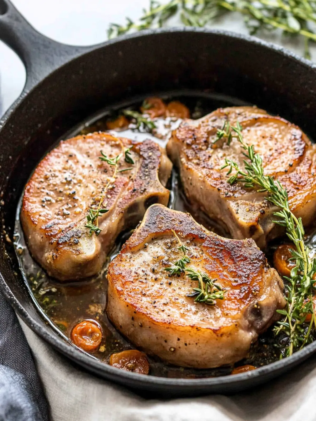 Savory Cast Iron Skillet Pork Chops Ready in 25 Minutes 2 Cast Iron Skillet Pork Chops