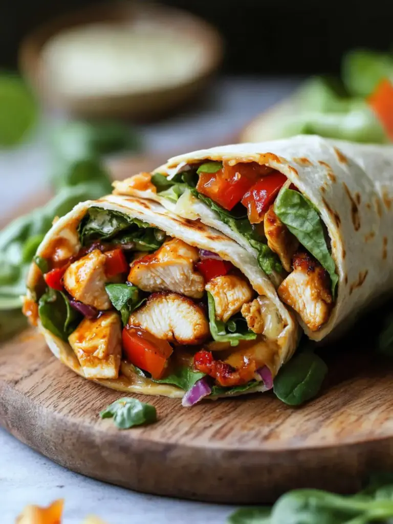 Honey Mustard Chicken Wraps