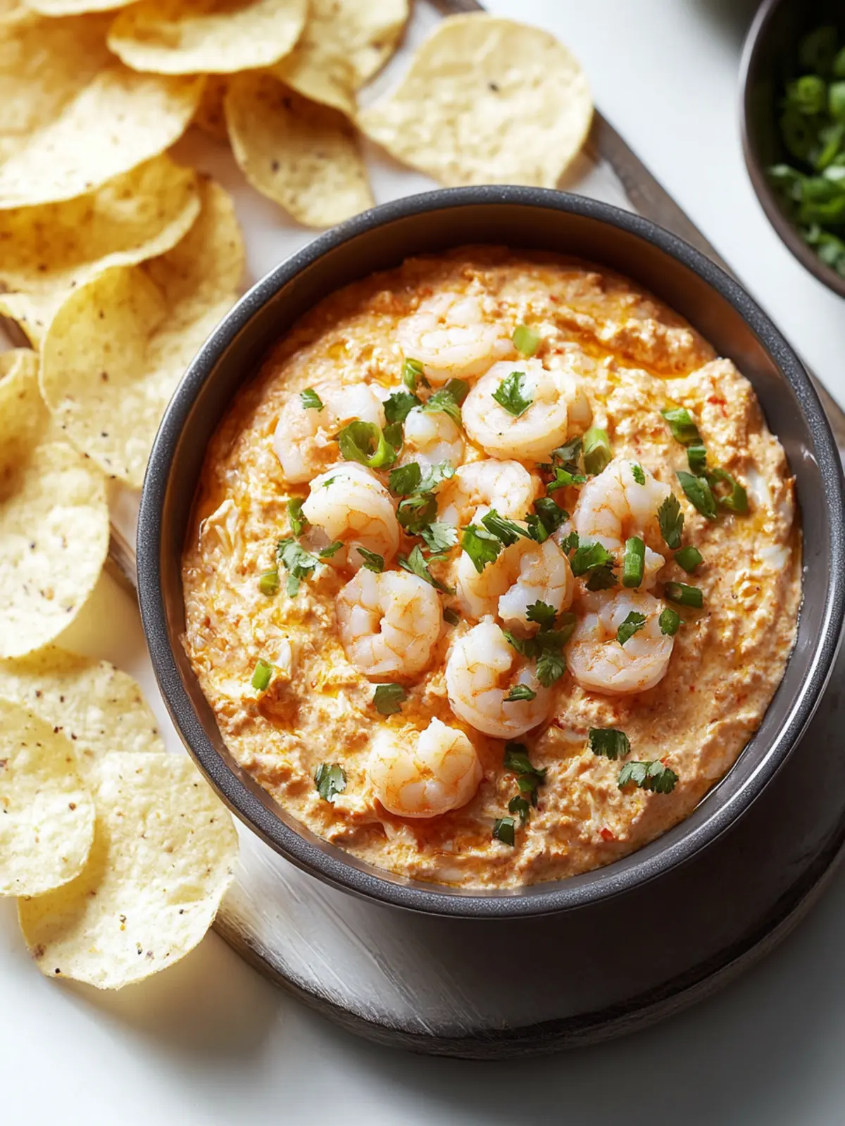 Chili Crab Dip With Shrimp Chips