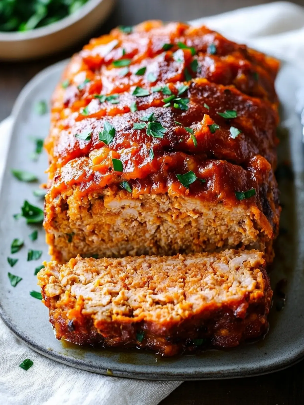Sweet Potato Turkey Meatloaf