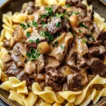 Beef Stroganoff with Egg Noodles
