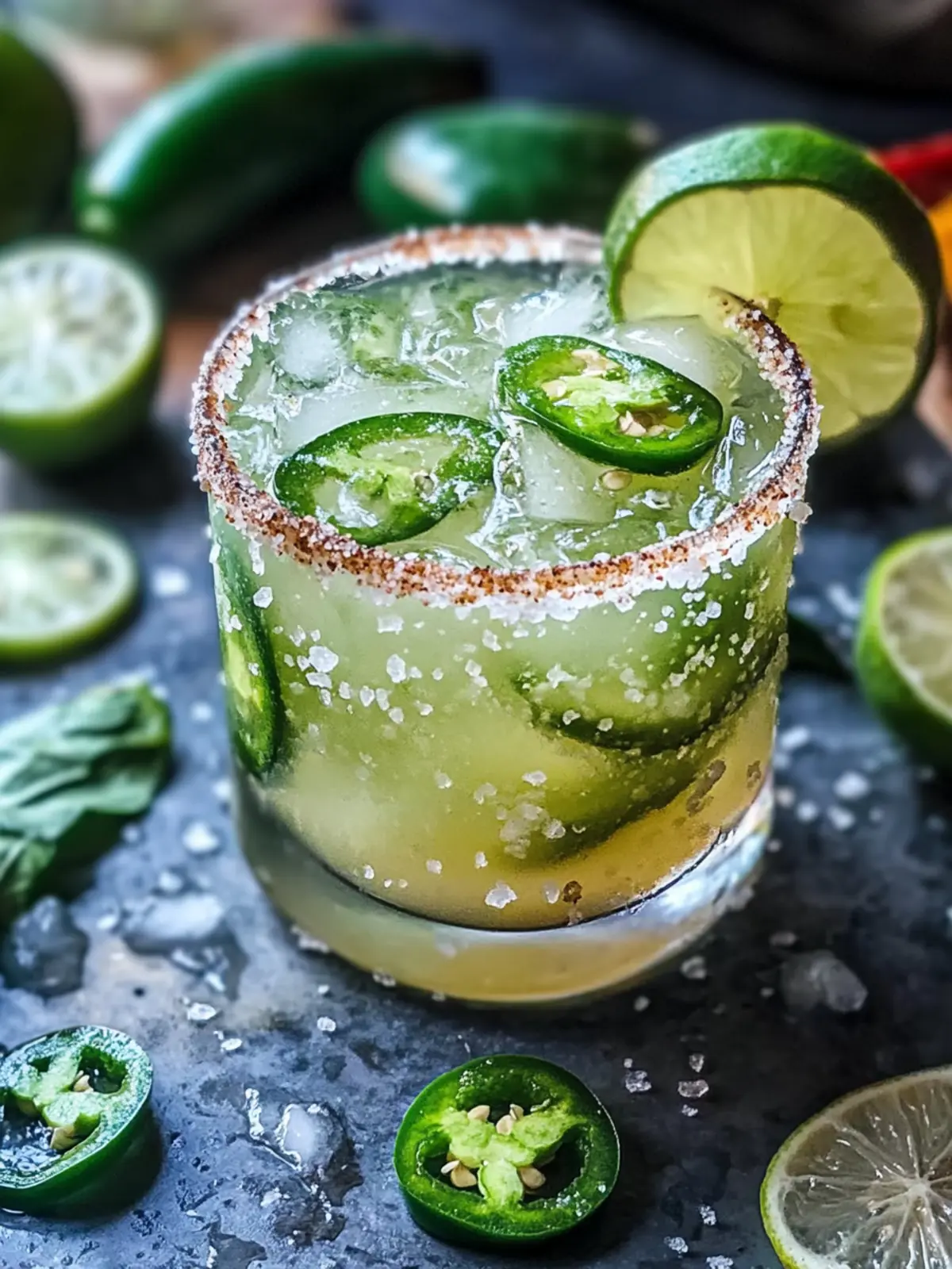 Spicy Jalapeño Margarita Recipe Easy Homemade Cocktail with Smoked Salt Rim