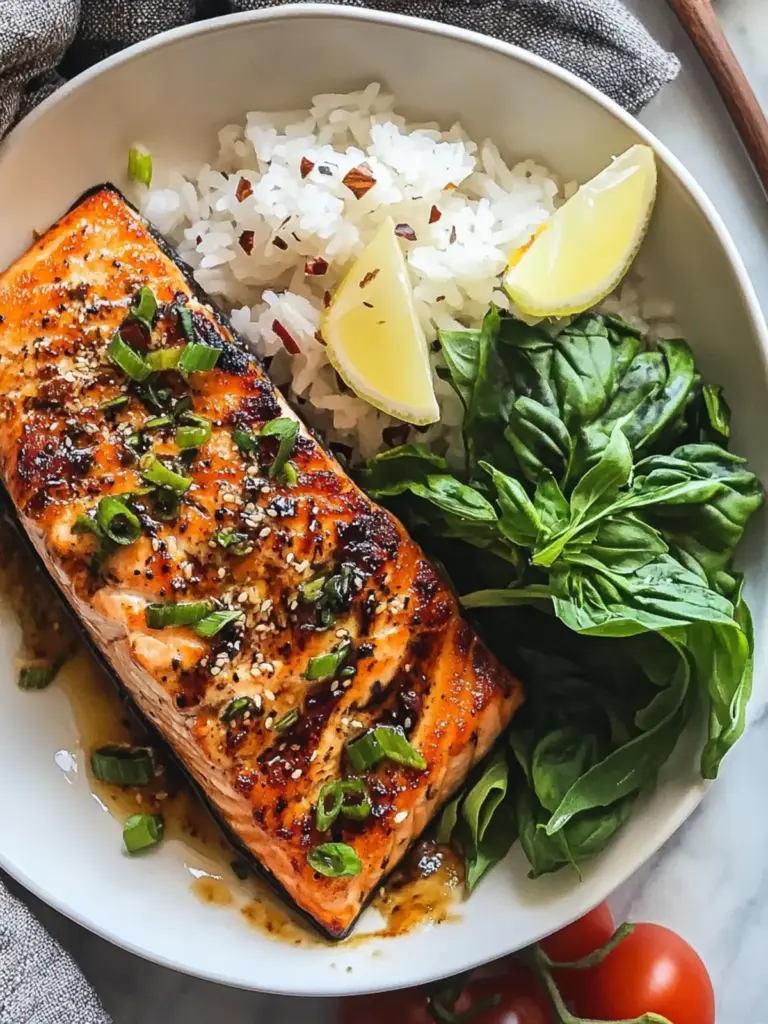 Miso Garlic Butter Salmon