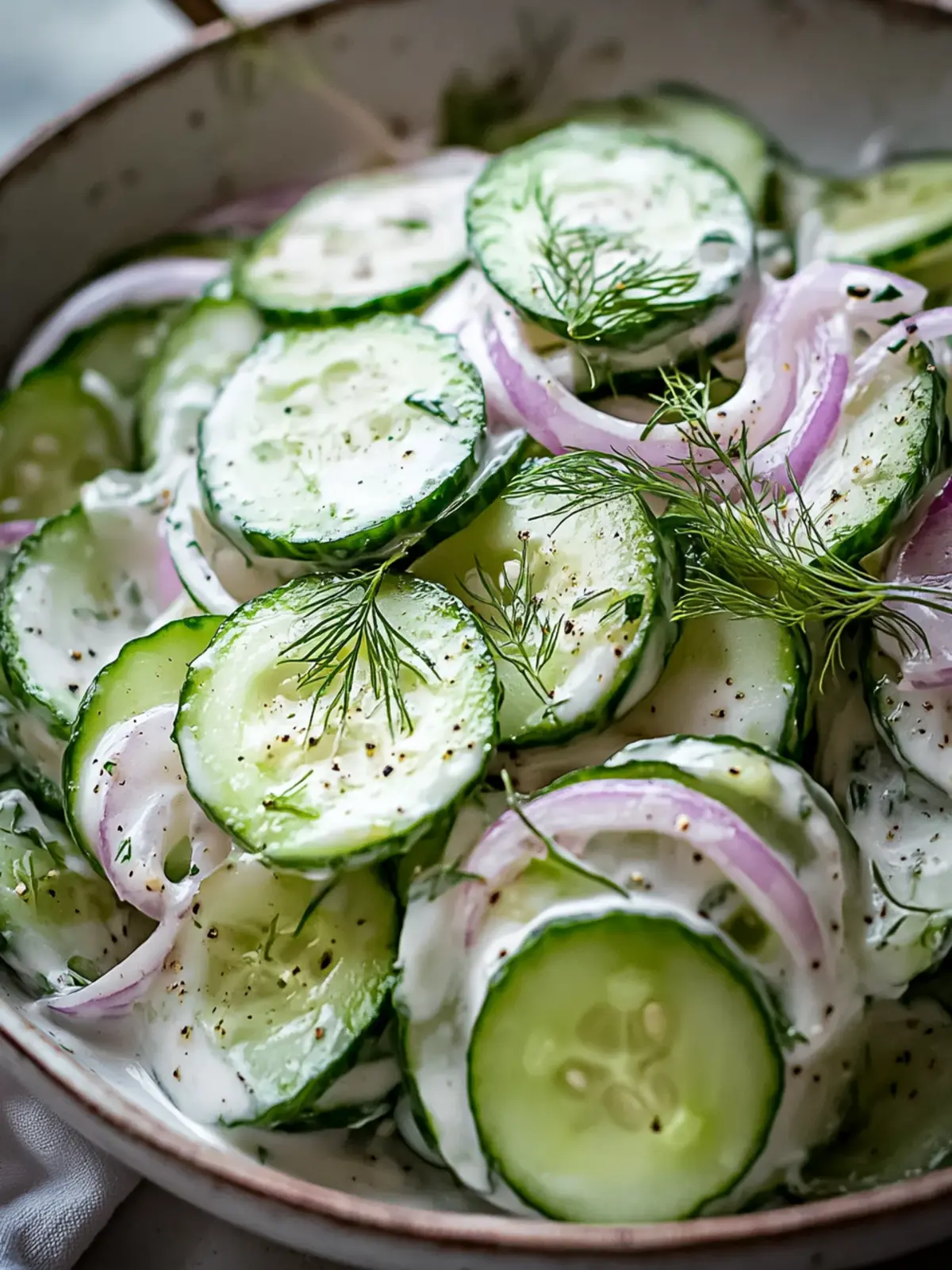 Creamy Cucumber Salad