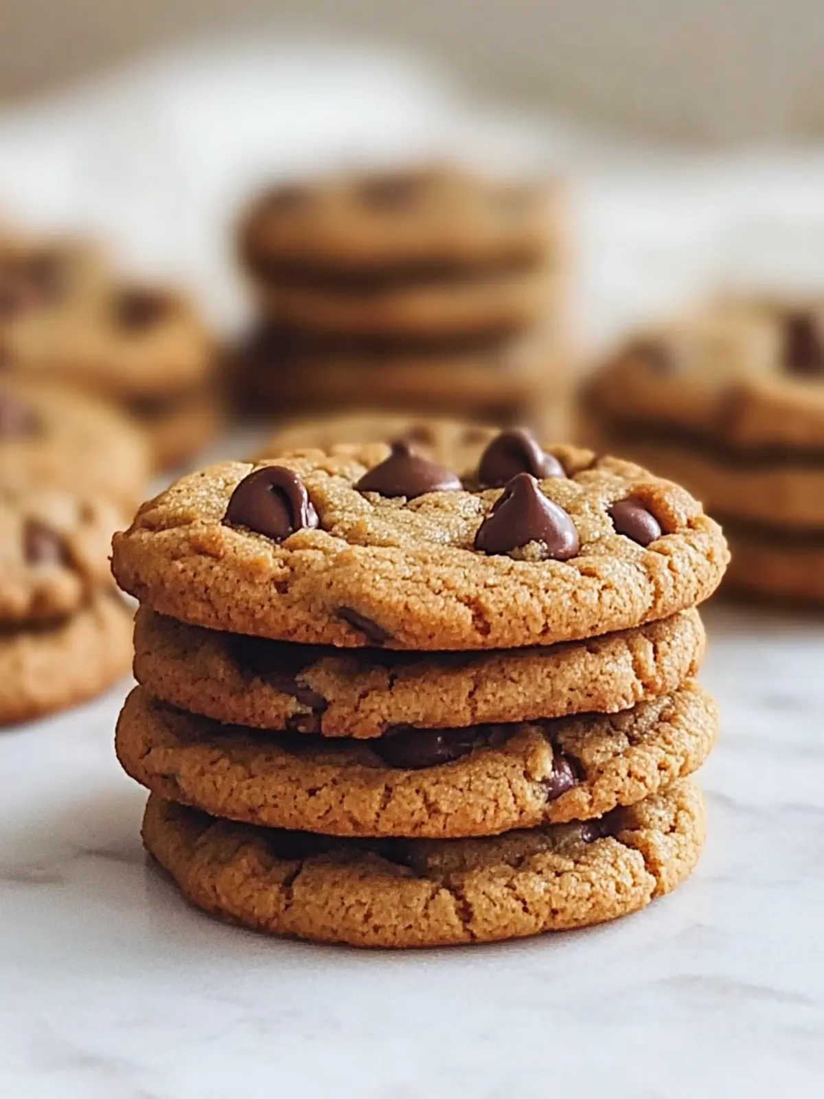 Flourless Peanut Butter Chocolate Chip Cookies