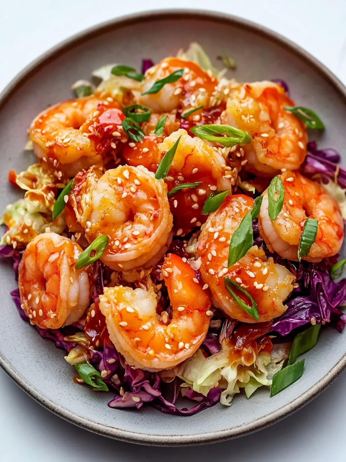 Crispy Pan-Fried Shrimp With Cabbage Slaw and Gochujang Mayo
