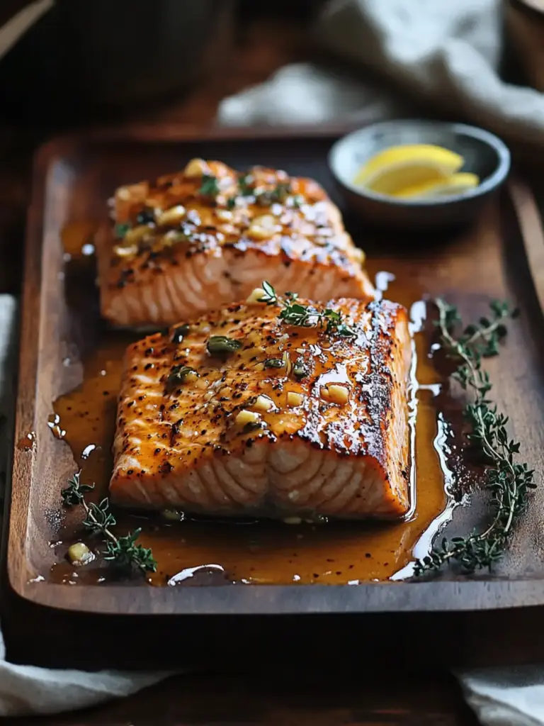 Honey Mustard Glazed Salmon