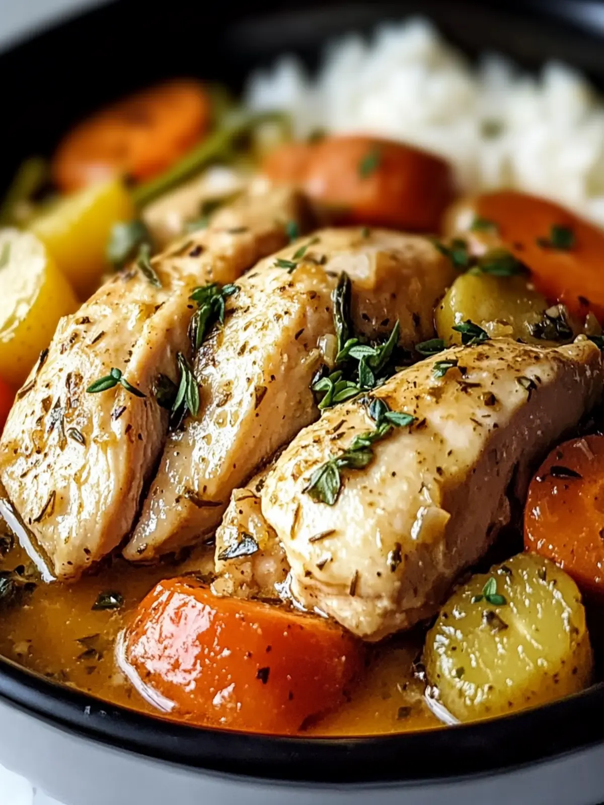 Slow Cooker Garlic Butter Chicken and Veggies