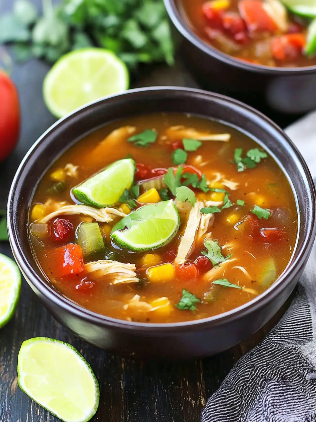 Slow Cooker Chicken Tortilla Soup