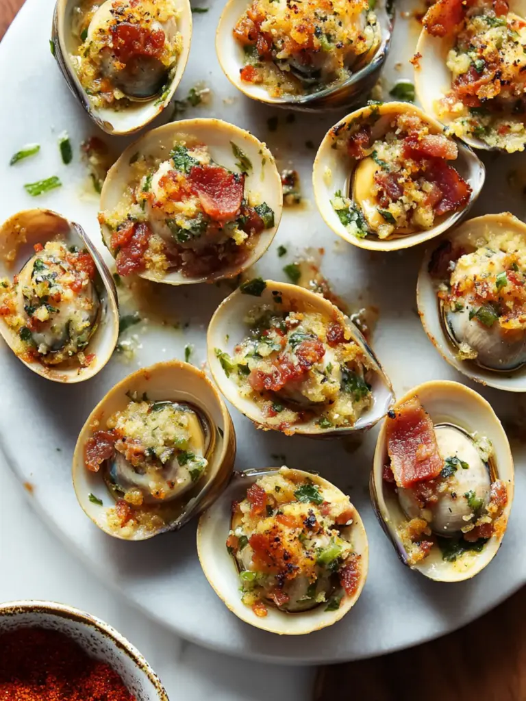 Clams Casino With Bacon and Bell Pepper