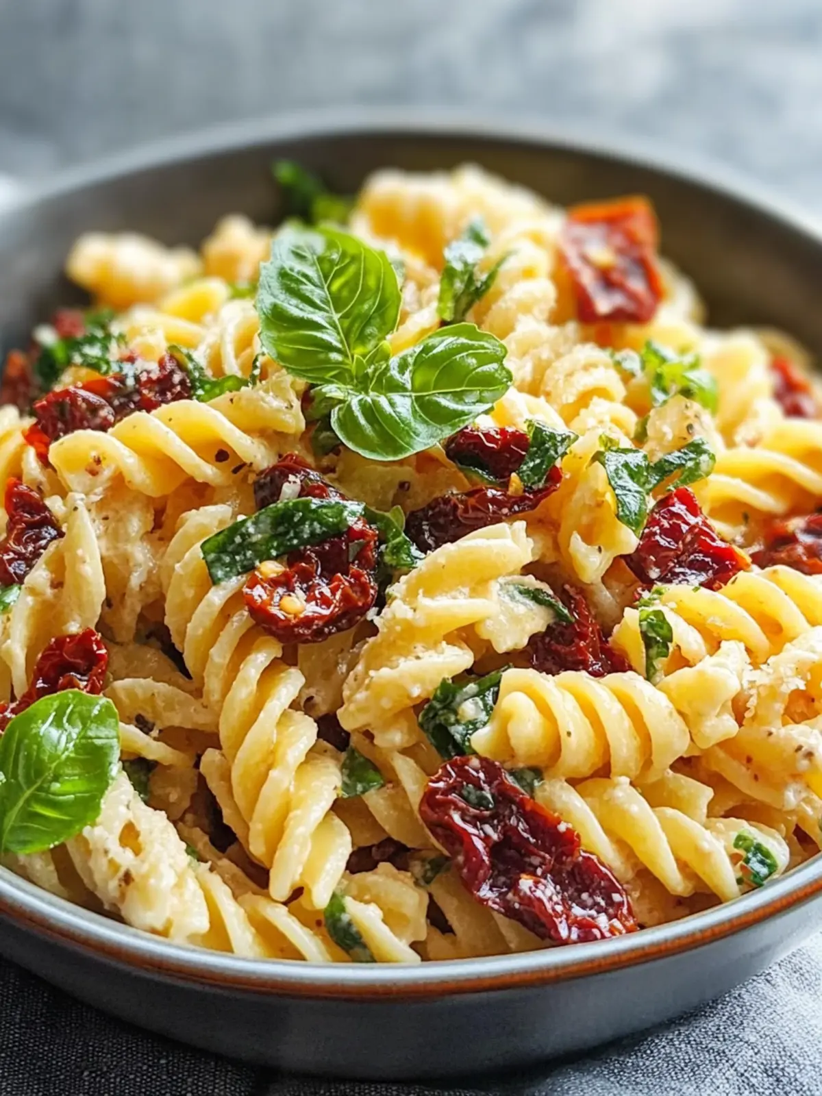 Fresh Chilled Pasta Salad with Sun-Dried Tomatoes Bliss 3 Fresh Chilled Pasta Salad with Sun-Dried Tomatoes