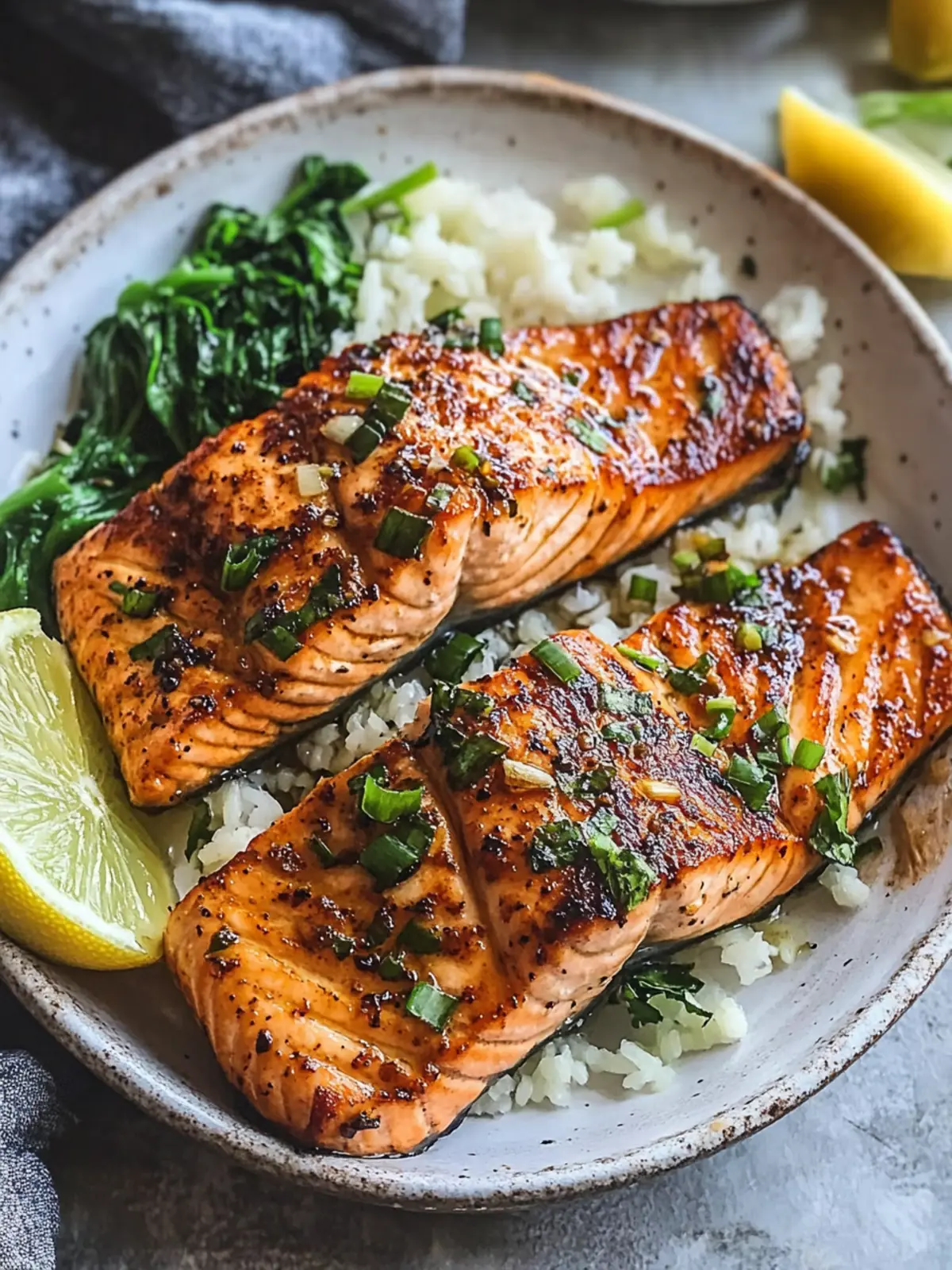 Miso Garlic Butter Salmon