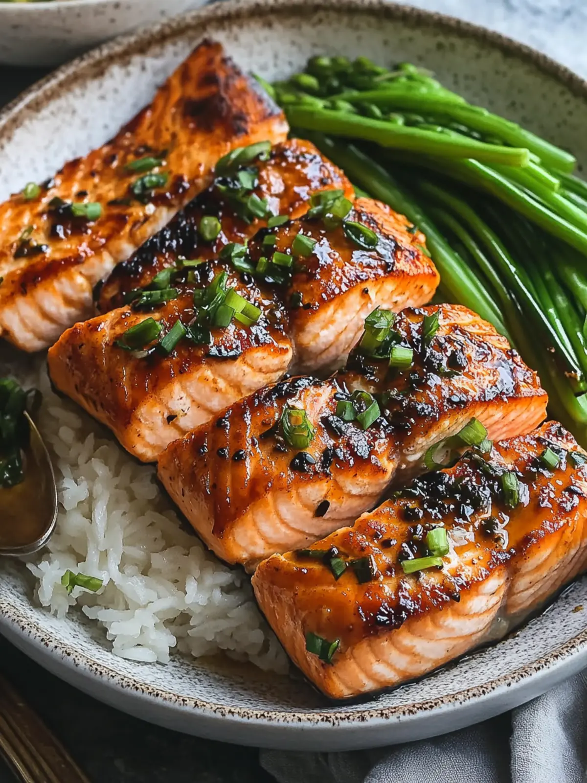 Miso Garlic Butter Salmon