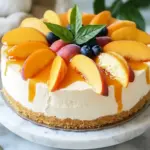 No-Bake Peach Cheesecake: A Sweet Surprise for Mother’s Day 7 No-Bake Peach Cheesecake- Mother’s Day cake recipes