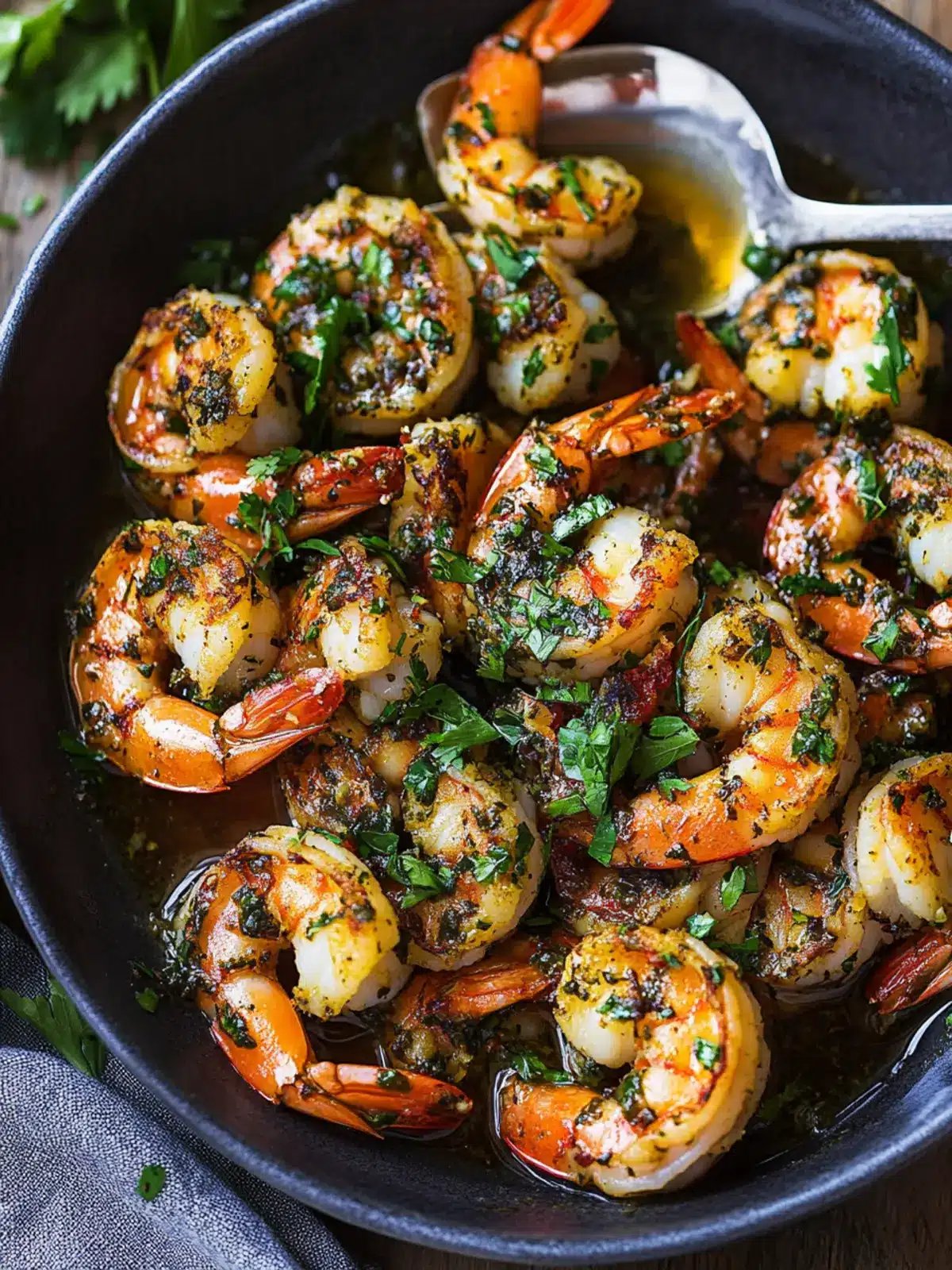 Pan Seared Chimichurri Shrimp