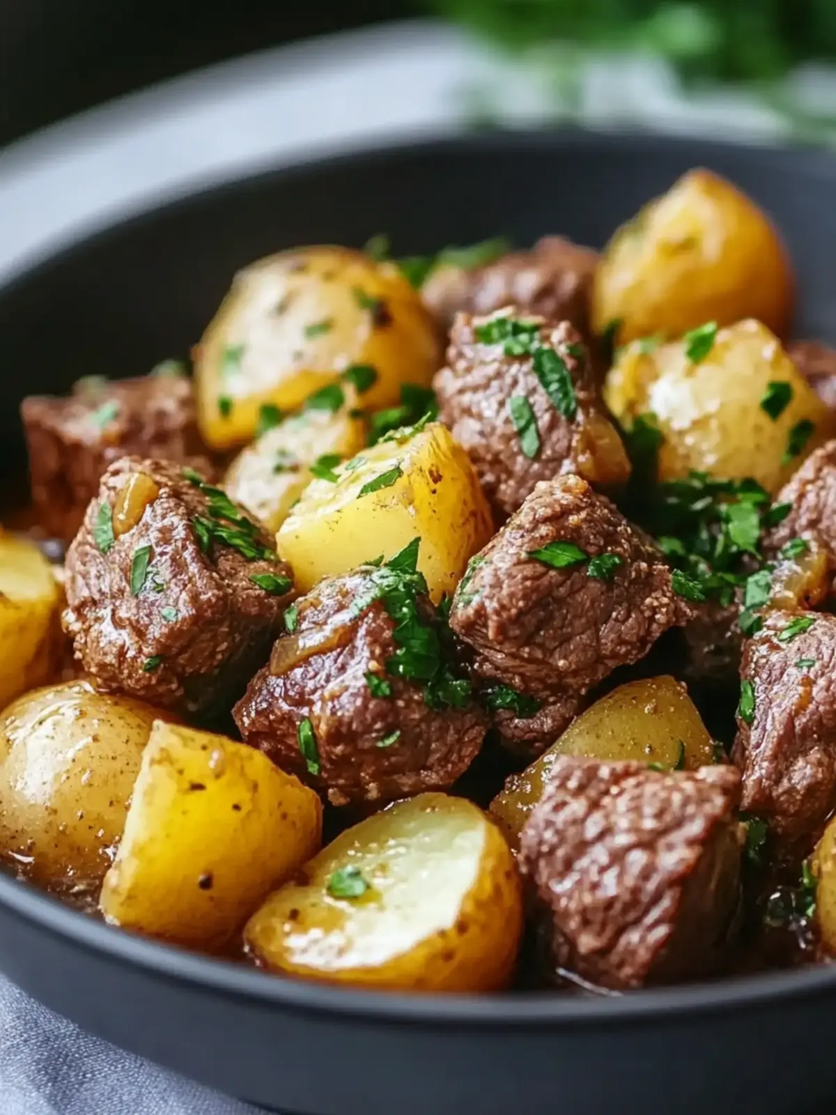 Tender Crockpot Garlic Butter Beef Bites with Potatoes Magic 3 Tender Crockpot Garlic Butter Beef Bites with Potatoes