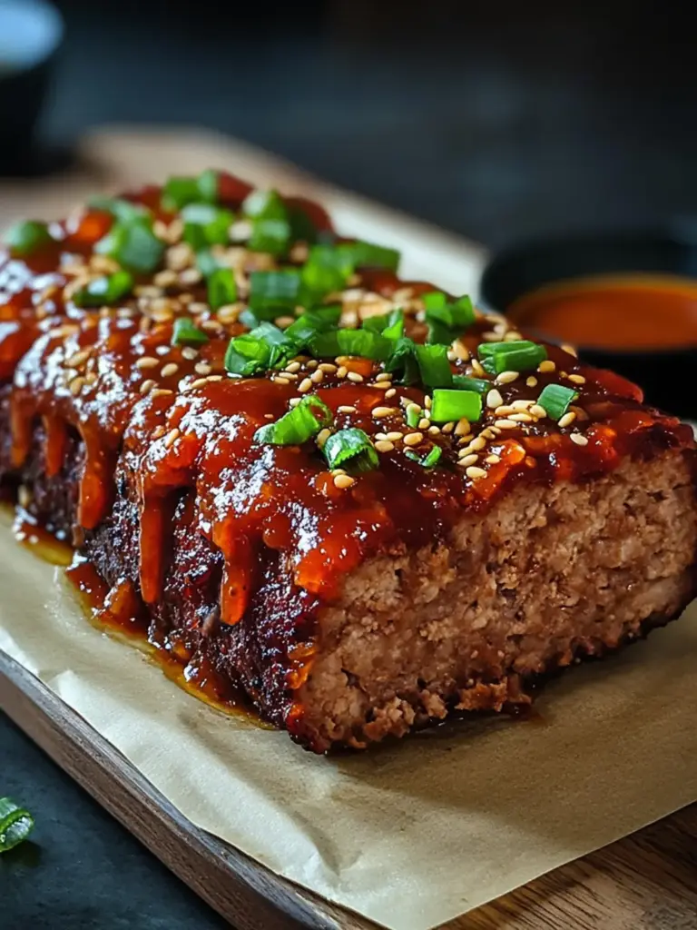 Sweet & Spicy Korean BBQ Meatloaf