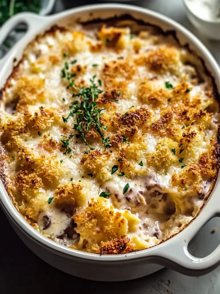 Creamy Chicken Cordon Bleu Casserole
