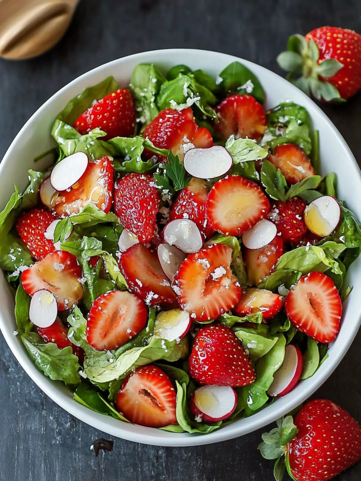 Fresh Strawberry Salad with Honey Vinaigrette – Summer Bliss 4 Strawberry Salad with Honey Vinaigrette