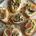 Pistachio & Fig Crostini