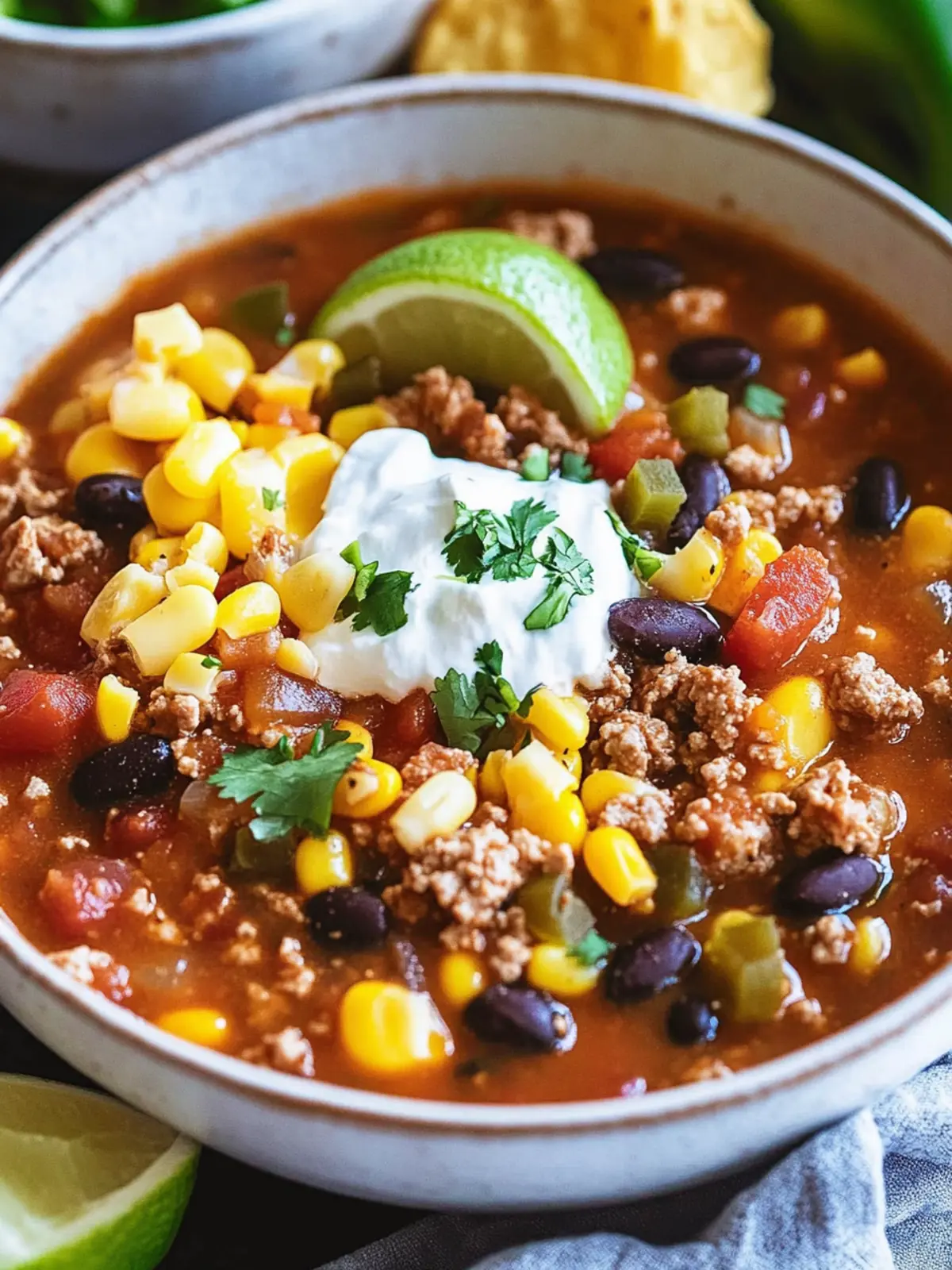 Hearty Taco Soup: 30-Minute Comfort in Every Spoonful 5 Taco Soup