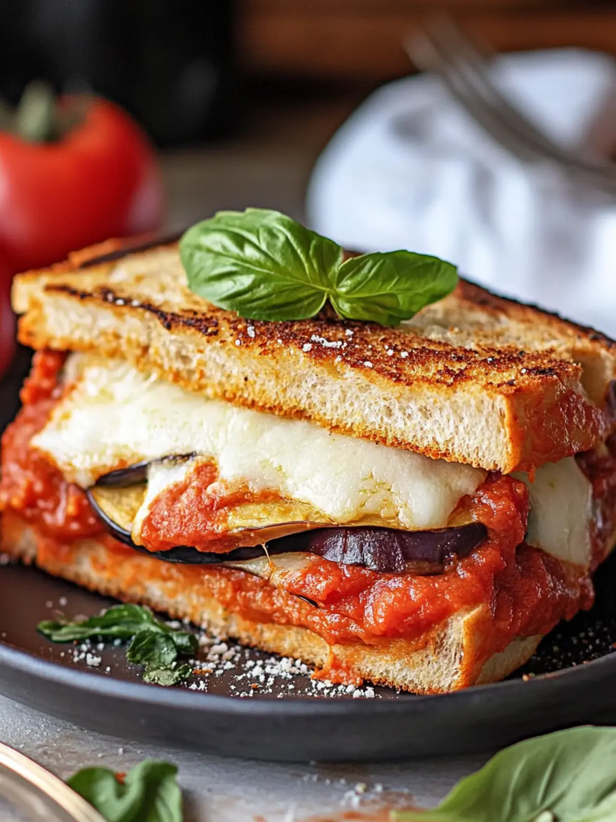 Eggplant “Parm” Sandwich