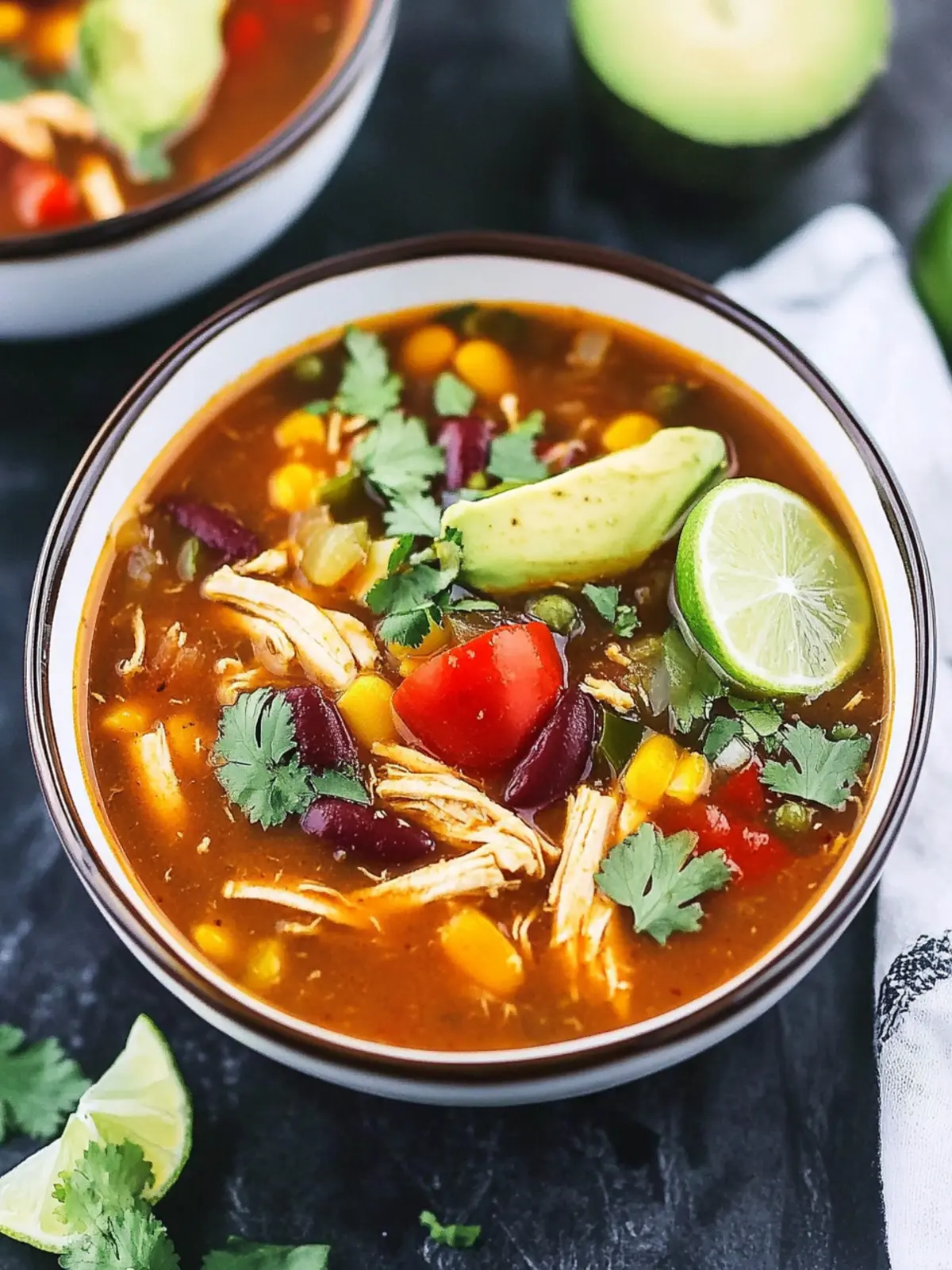 Slow Cooker Chicken Tortilla Soup
