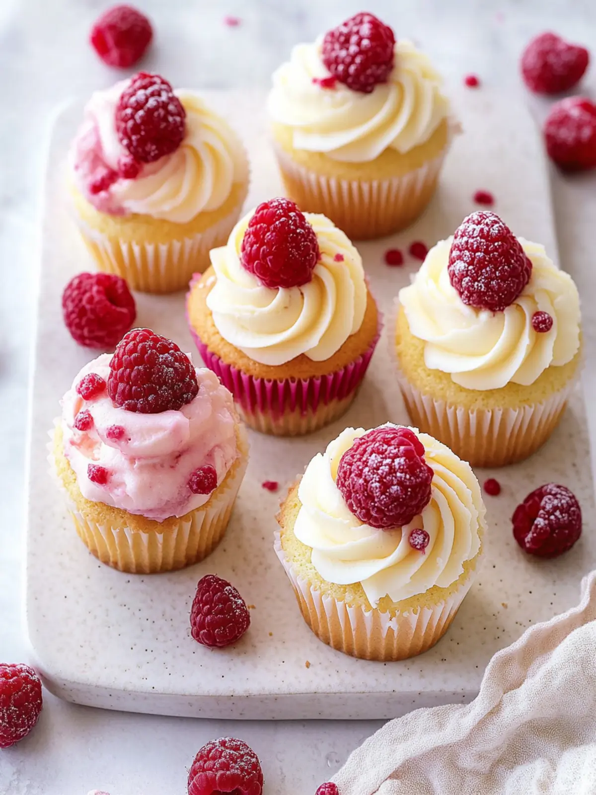 Raspberry Raffaello Cupcakes: Mini Desserts for Mom's Joy 4 Raspberry Raffaello Cupcakes- Mini desserts dor mom