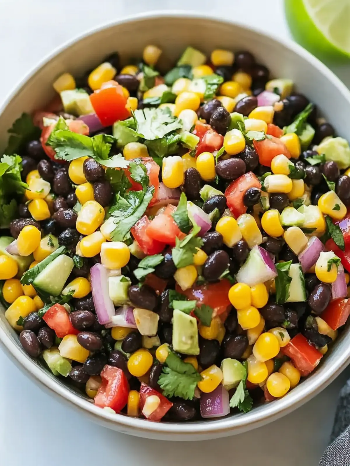 Corn and Black Bean Salad Recipe for Summer Vibes and Freshness 4 Corn and Black Bean Salad Recipe for Summer