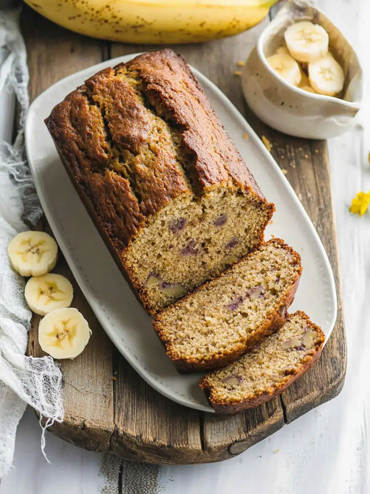 Moist Banana Bread Recipe That's a Family Favorite 3 Banana Bread