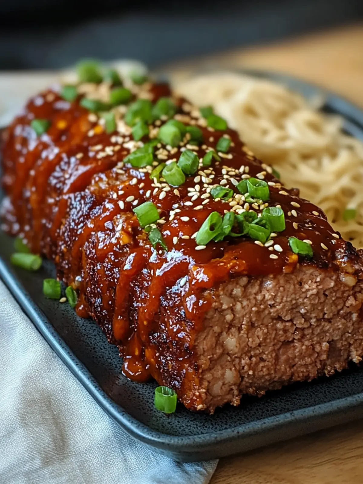 Sweet & Spicy Korean BBQ Meatloaf