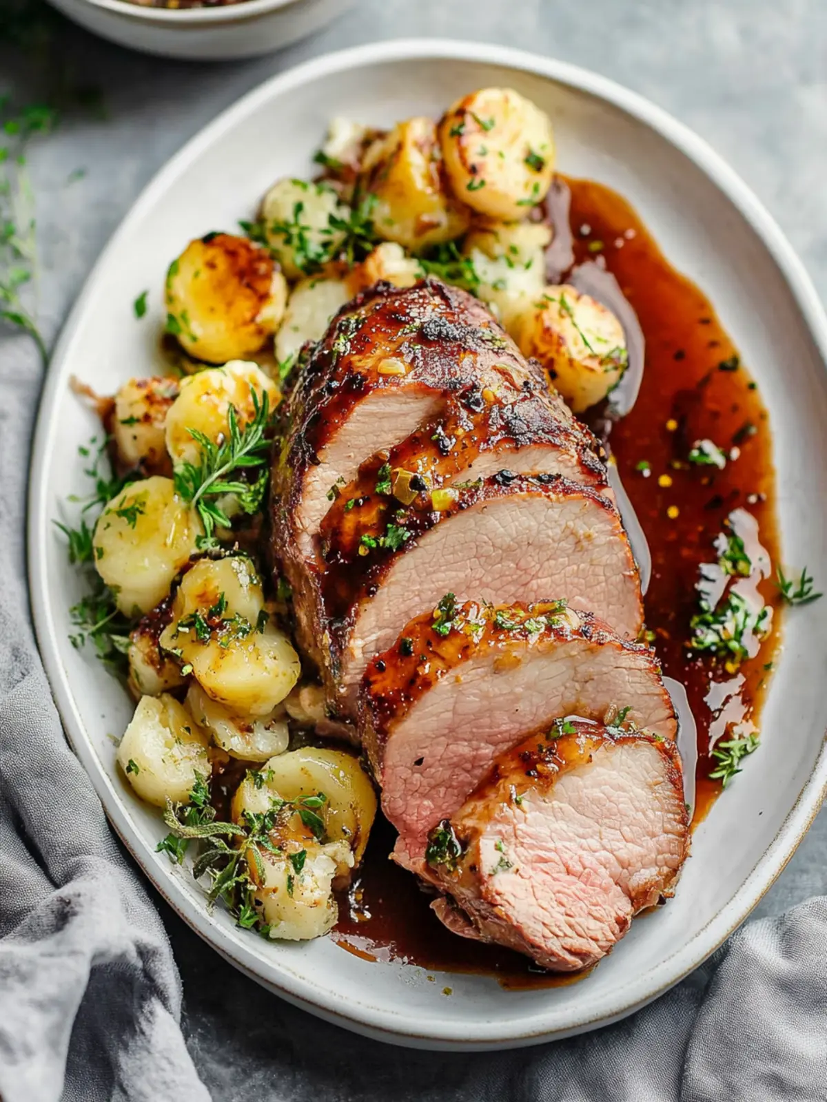 Savory Island Pork Tenderloin with Sweet Garlic Glaze 4 Island Pork Tenderloin