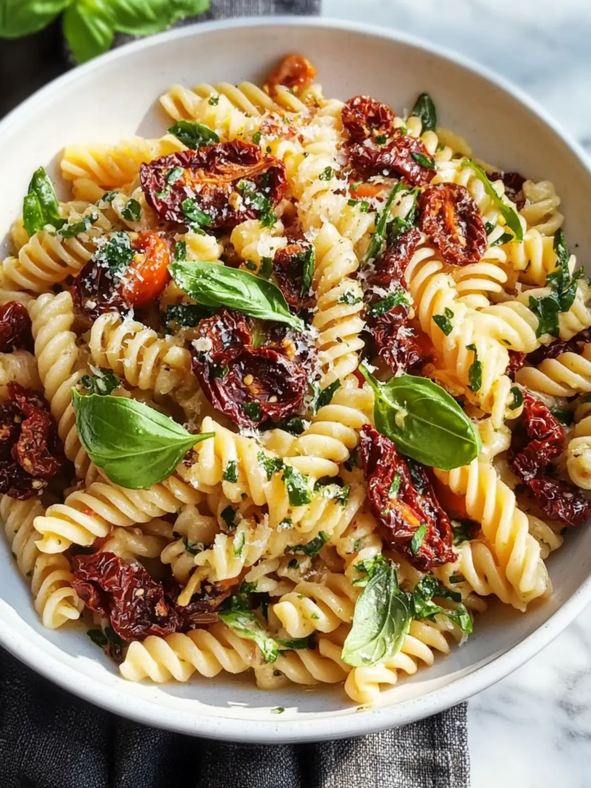 Fresh Chilled Pasta Salad with Sun-Dried Tomatoes Bliss 4 Fresh Chilled Pasta Salad with Sun-Dried Tomatoes