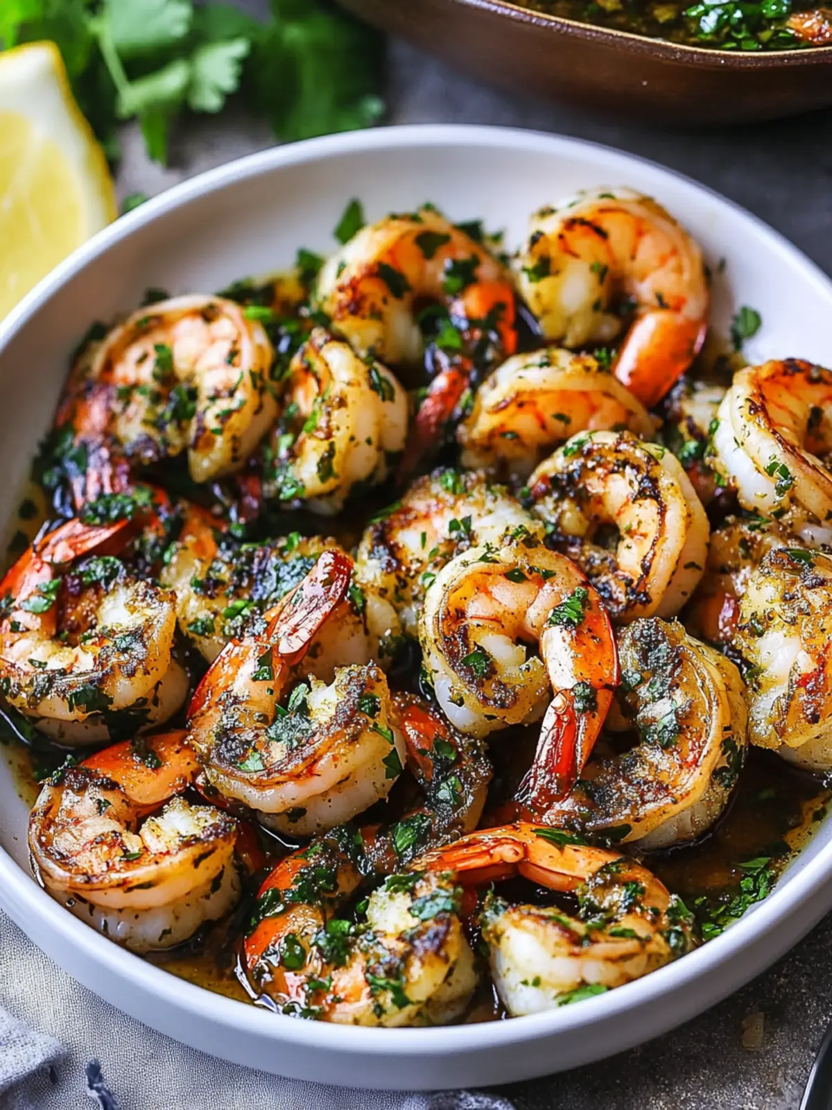 Pan Seared Chimichurri Shrimp