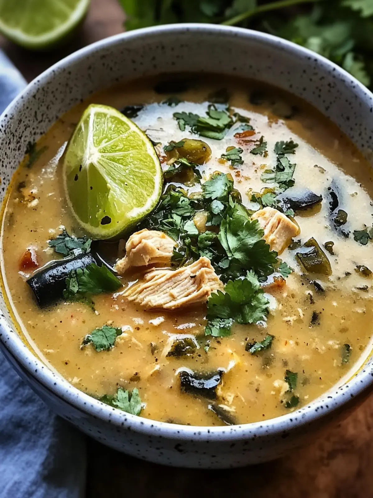 Cozy Chicken Poblano Soup: A Warm Hug in Every Bowl 3 Cozy Chicken Poblano Soup