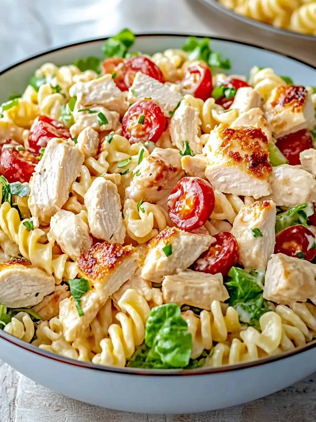 Satisfy Your Cravings with Chicken Club Pasta Salad Delight