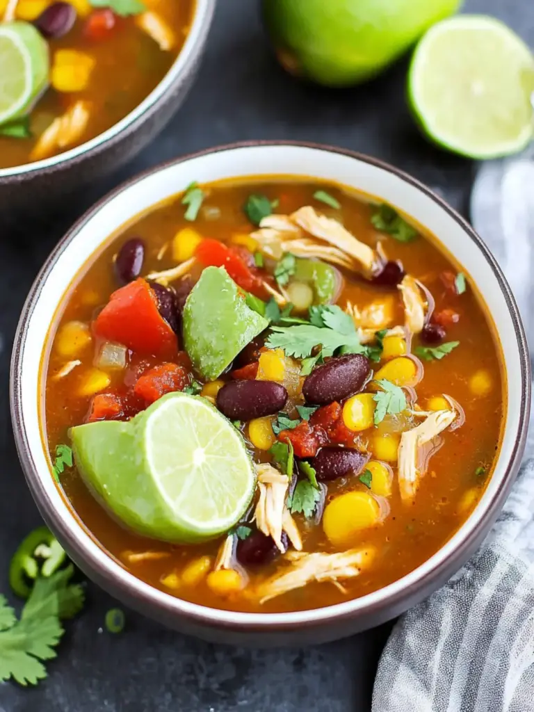 Slow Cooker Chicken Tortilla Soup