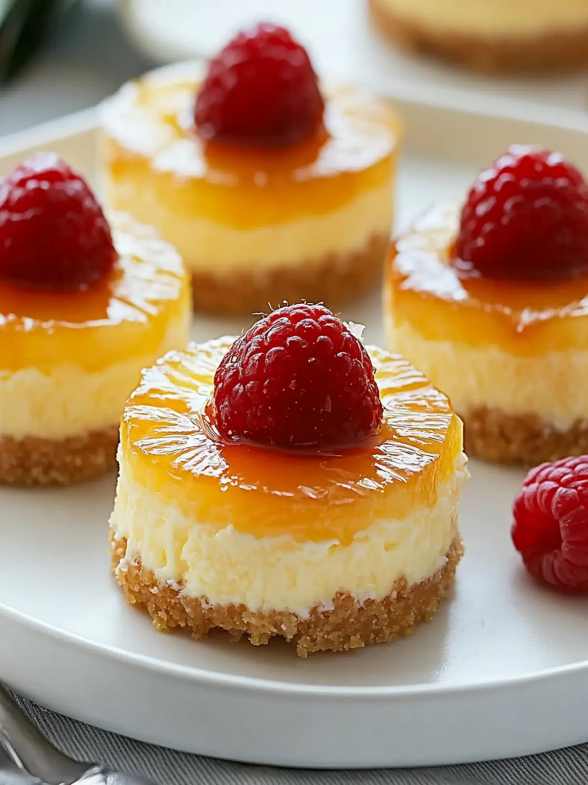 Pineapple Upside-Down Cheesecakes for Mother's Day Delight 2 Pineapple Upside-Down Cheesecakes- For Momther's day