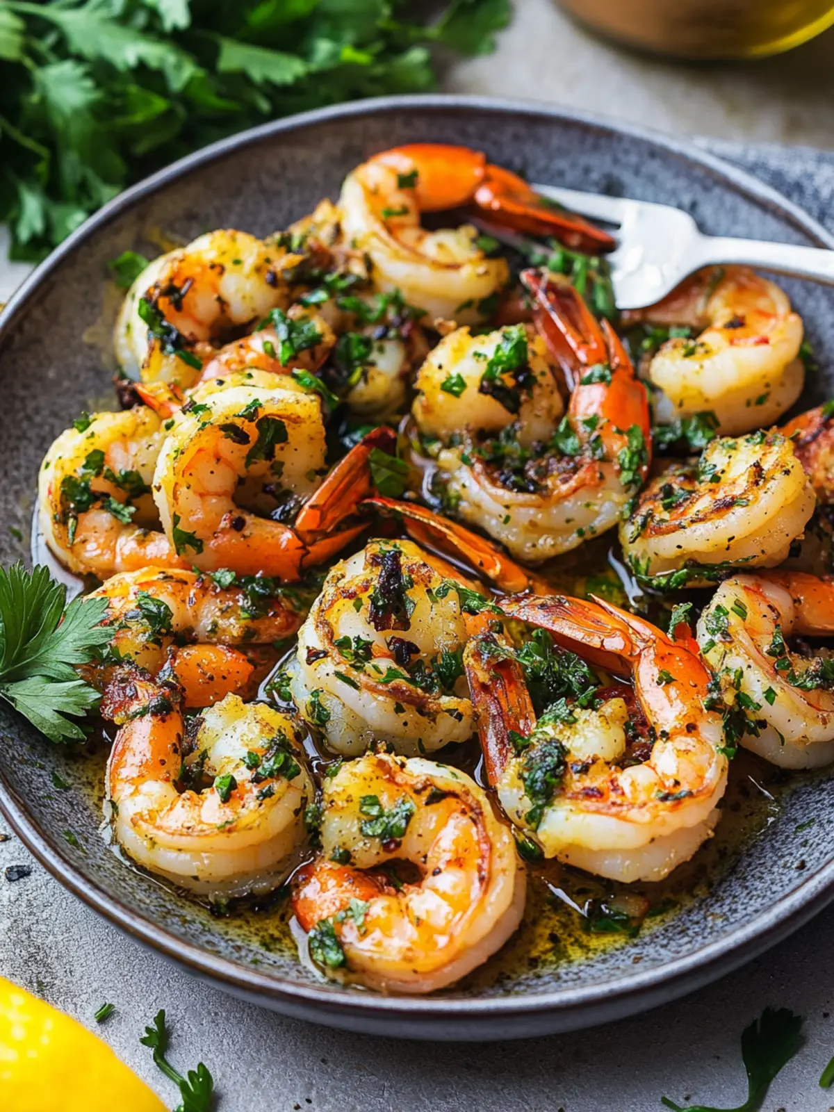 Pan Seared Chimichurri Shrimp