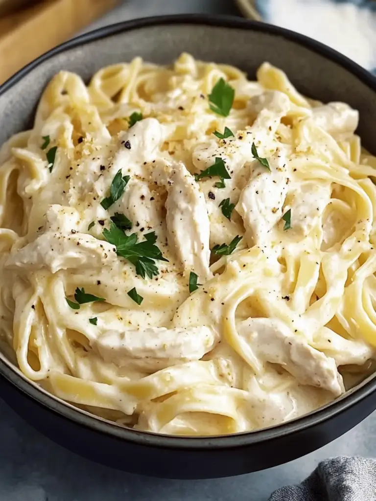Crockpot Chicken Alfredo