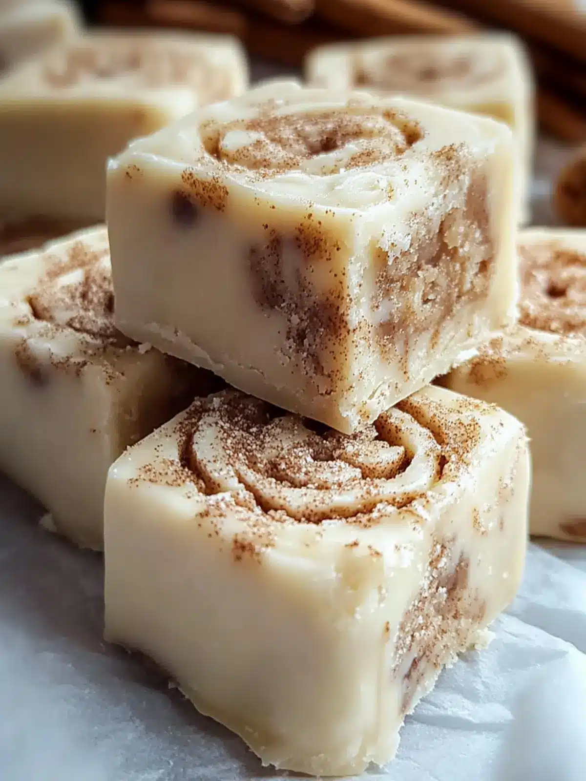 Cinnamon Roll Fudge