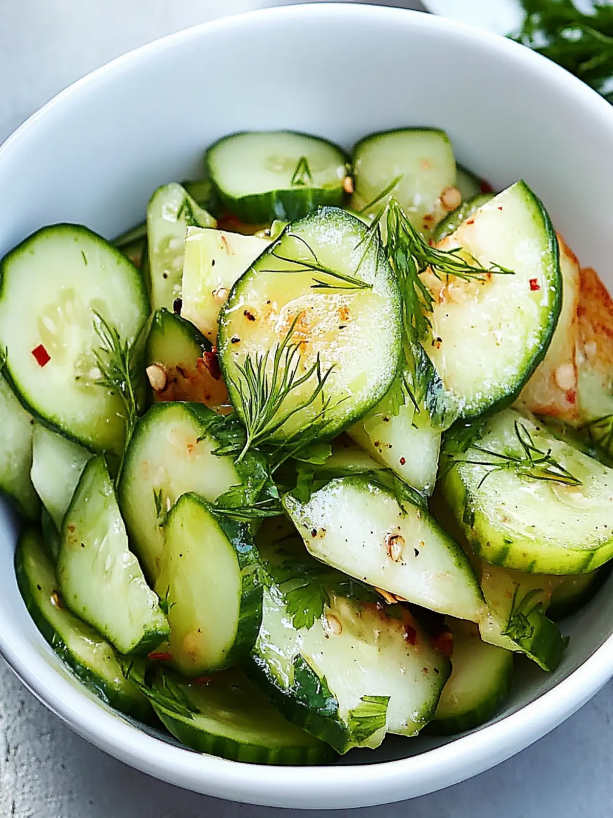 Vinegar-Cucumber Salad