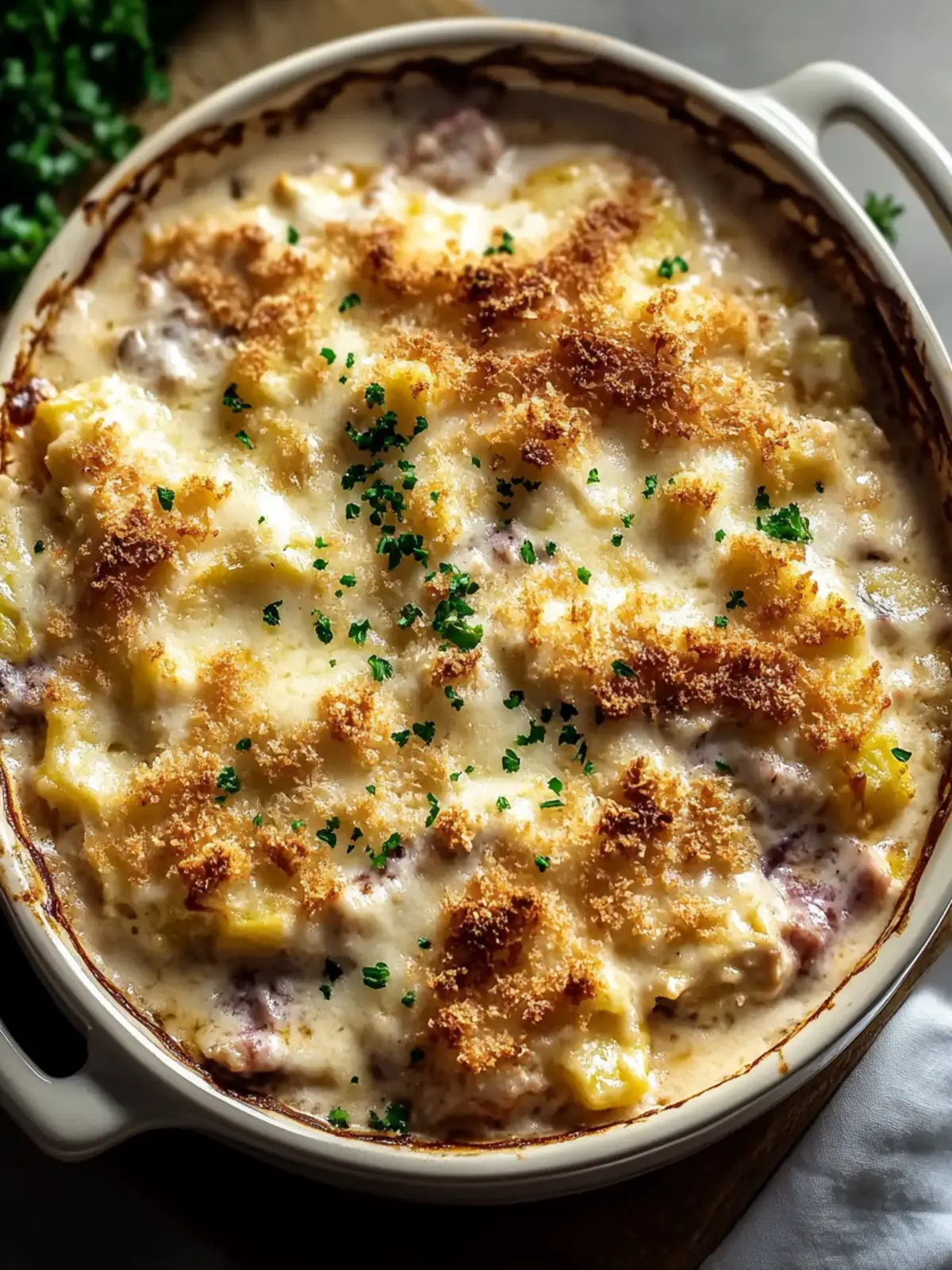 Creamy Chicken Cordon Bleu Casserole Ready in 40 Minutes! 3 Creamy Chicken Cordon Bleu Casserole