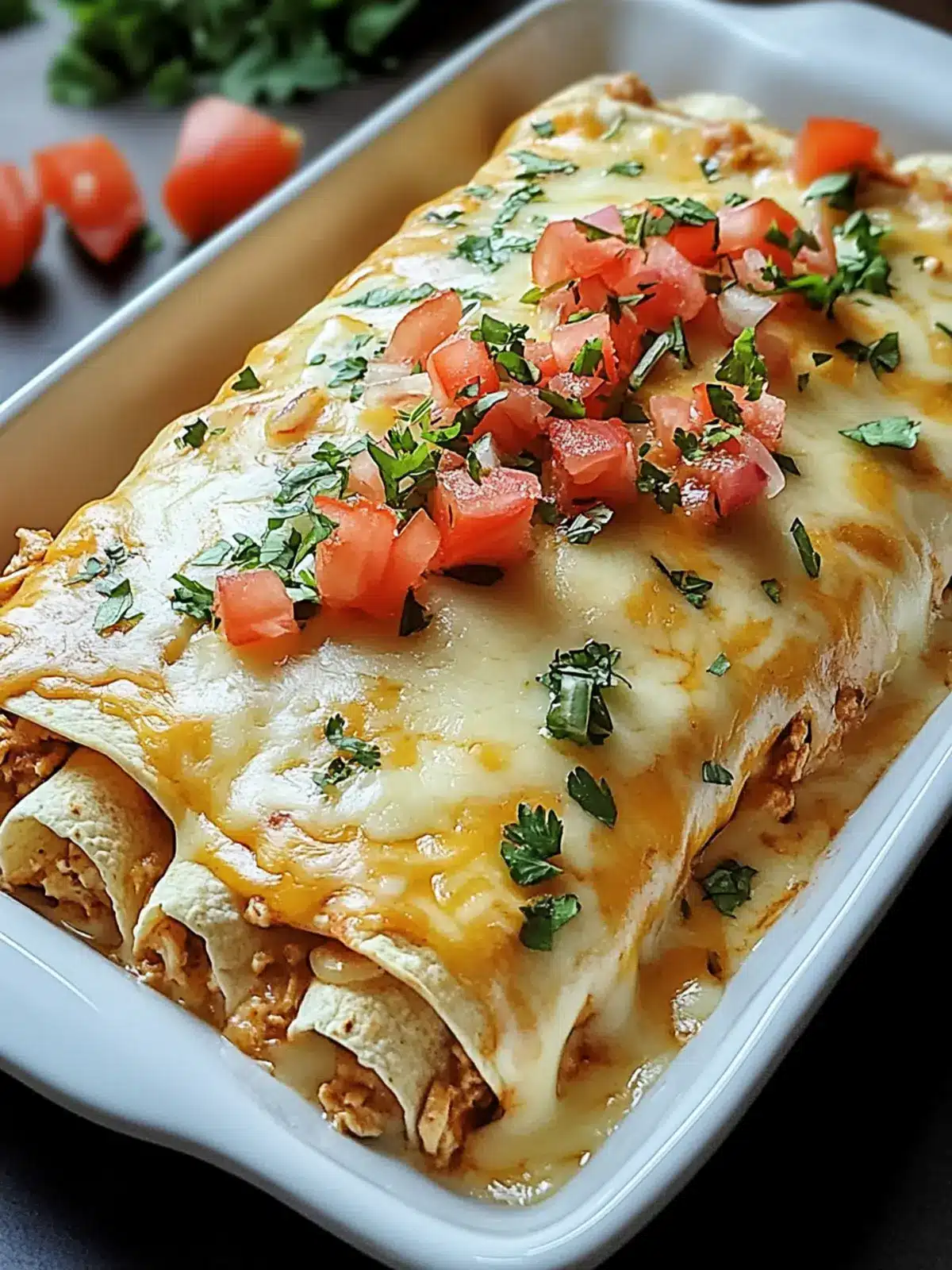 Queso Chicken Enchiladas