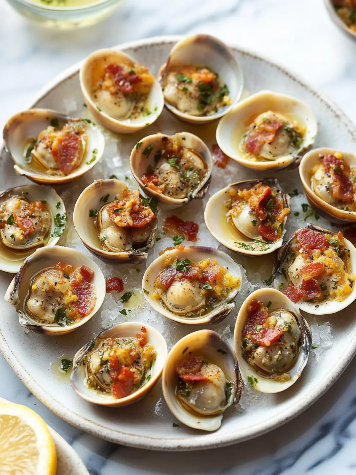 Clams Casino With Bacon and Bell Pepper