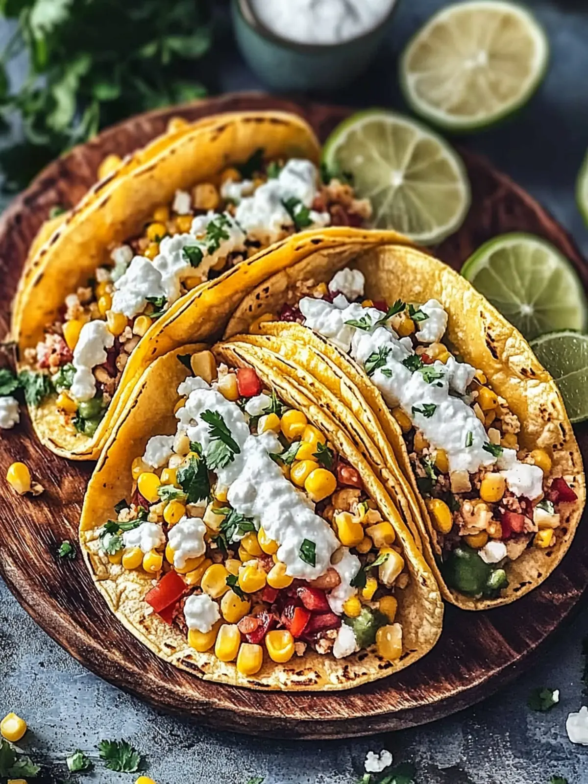 Delicious Street Corn Tacos with Creamy Zesty Twist 3 street corn tacos