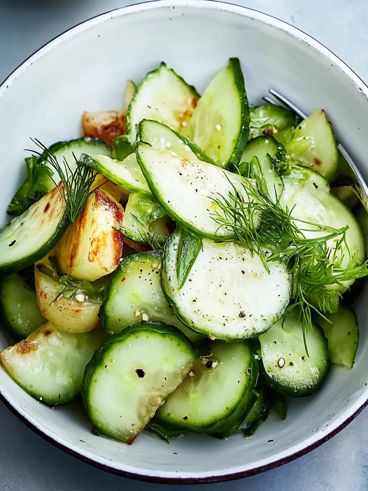 Vinegar-Cucumber Salad