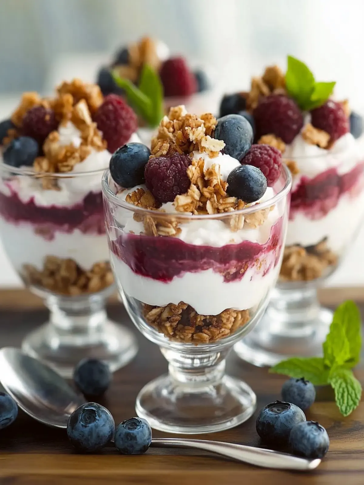 Yogurt Parfaits- Mother’s Day dessert ideas